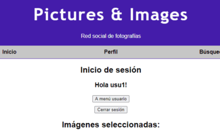 Página web llamada "Pictures & Images"