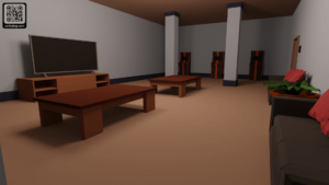 Render de la zona de juegos del barco
